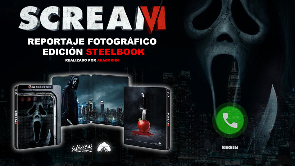 Fotografías del Steelbook de Scream VI en UHD 4K y Blu-ray 1