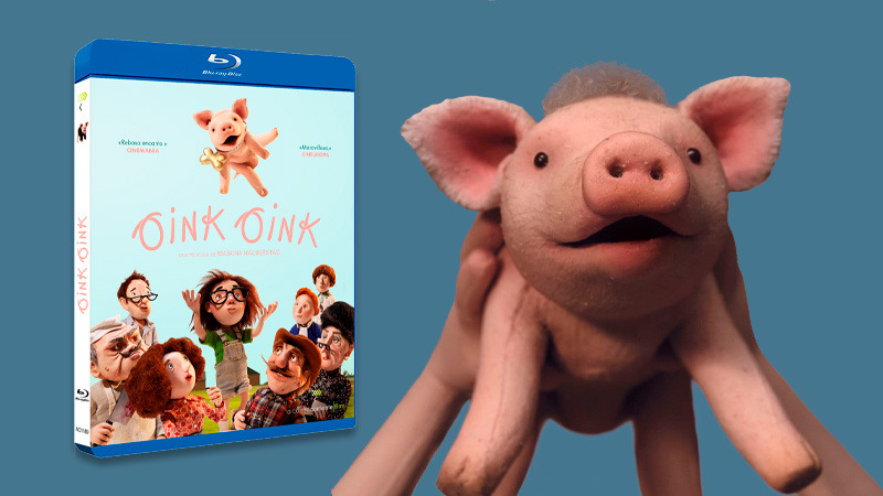 Oink Oink en Blu-ray, película de animación con la técnica stop motion