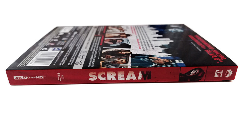 Fotografías de la edición con funda y postales de Scream VI en UHD 4K y Blu-ray 3