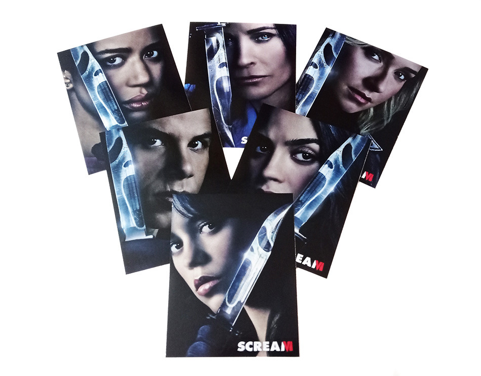 Fotografías de la edición con funda y postales de Scream VI en UHD 4K y Blu-ray 6