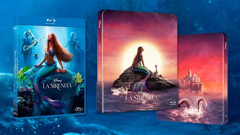 La Sirenita de imagen real en Blu-ray y Steelbook Blu-ray