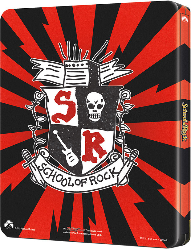 Diseño de la carátula de School of Rock (Escuela de Rock) - Edición Metálica en Blu-ray 2