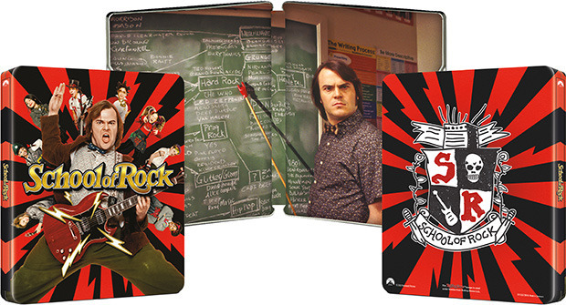 Diseño de la carátula de School of Rock (Escuela de Rock) - Edición Metálica en Blu-ray 3