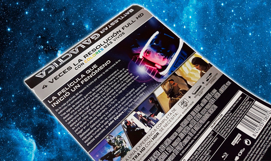 Fotografías del Steelbook de Battlestar Galactica en UHD 4K y Blu-ray 5