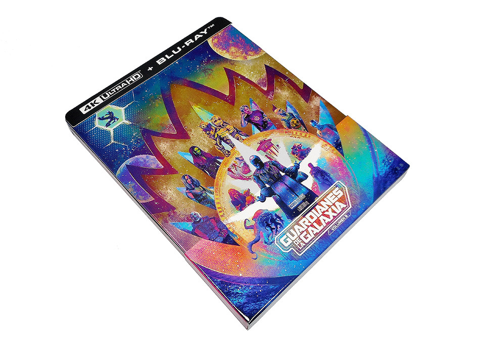 Fotografías del Steelbook de Guardianes de la Galaxia Volumen 3 en UHD 4K y Blu-ray 2