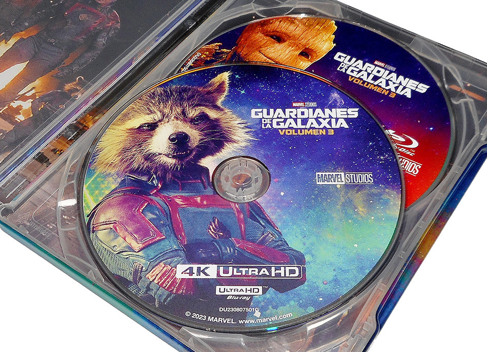 Fotografías del Steelbook de Guardianes de la Galaxia Volumen 3 en UHD 4K y Blu-ray 11