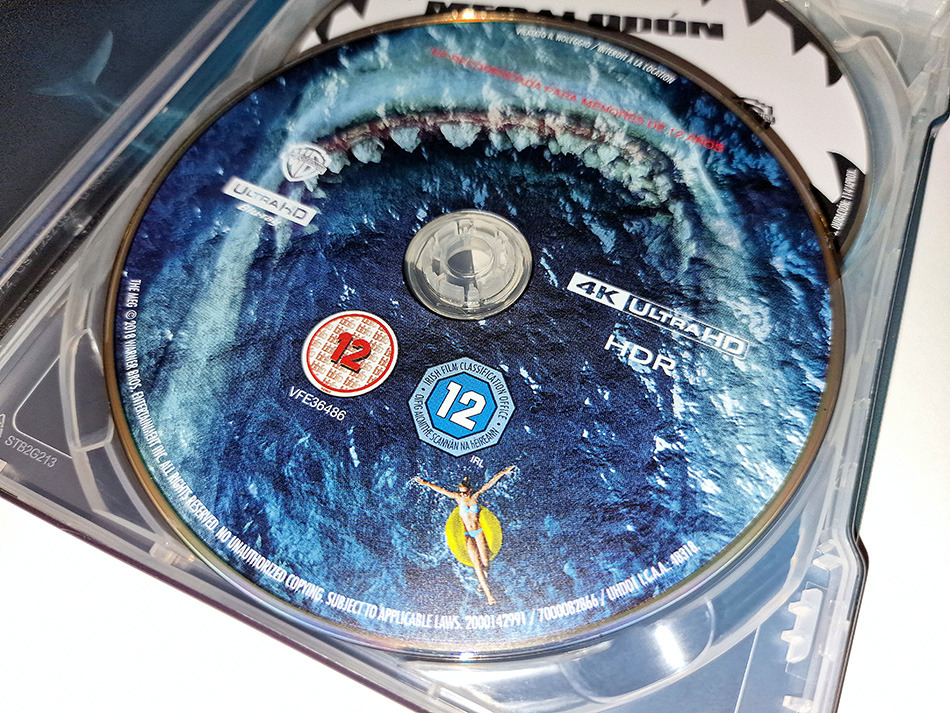 Fotografías del Steelbook de Megalodón en UHD 4K y Blu-ray 12