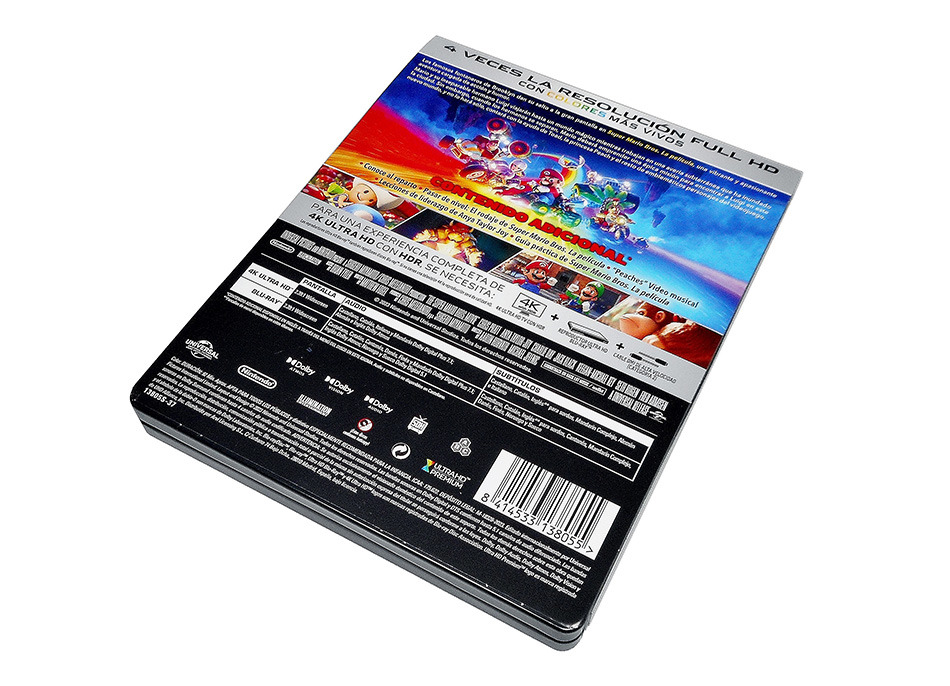 Fotografías del Steelbook de Super Mario Bros: La Película en UHD 4K y Blu-ray 5