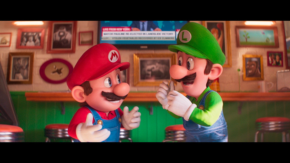 Capturas de imagen y menús de Super Mario Bros: La Película en Blu-ray 4