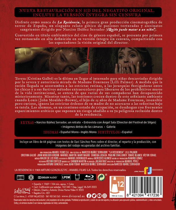 La Residencia - Edición Libro Blu-ray 3