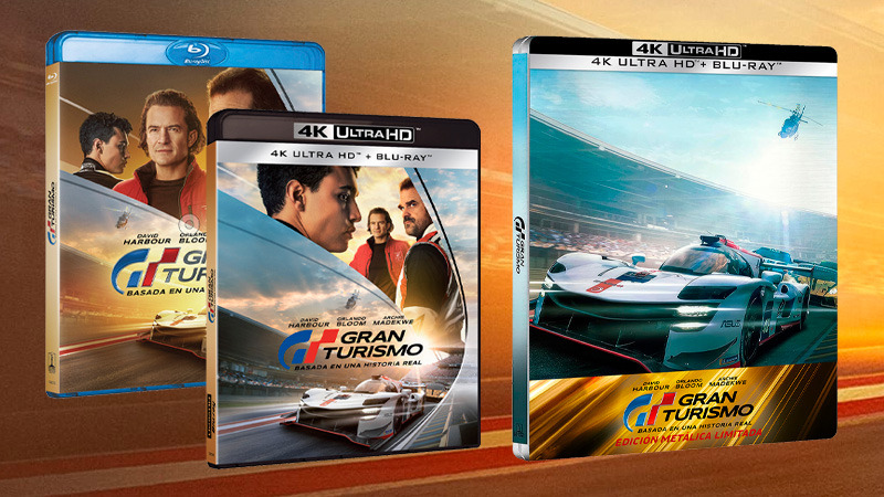 La película de Gran Turismo en Blu-ray, UHD 4K y Steelbook