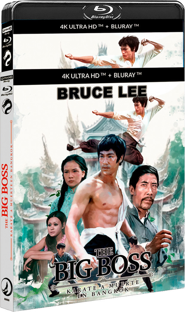 Diseño de la carátula de Kárate a Muerte en Bangkok en Ultra HD Blu-ray 1