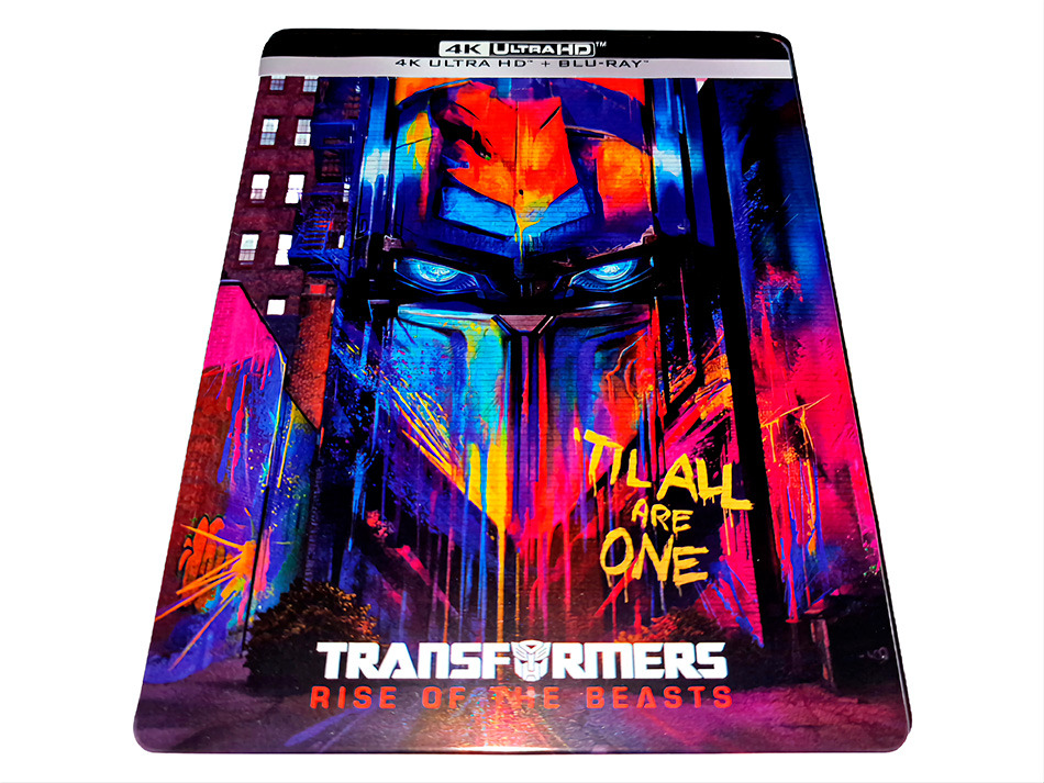 Fotografías del Steelbook de Transformers: El Despertar de las Bestias (grafiti) en UHD 4K y Blu-ray 2