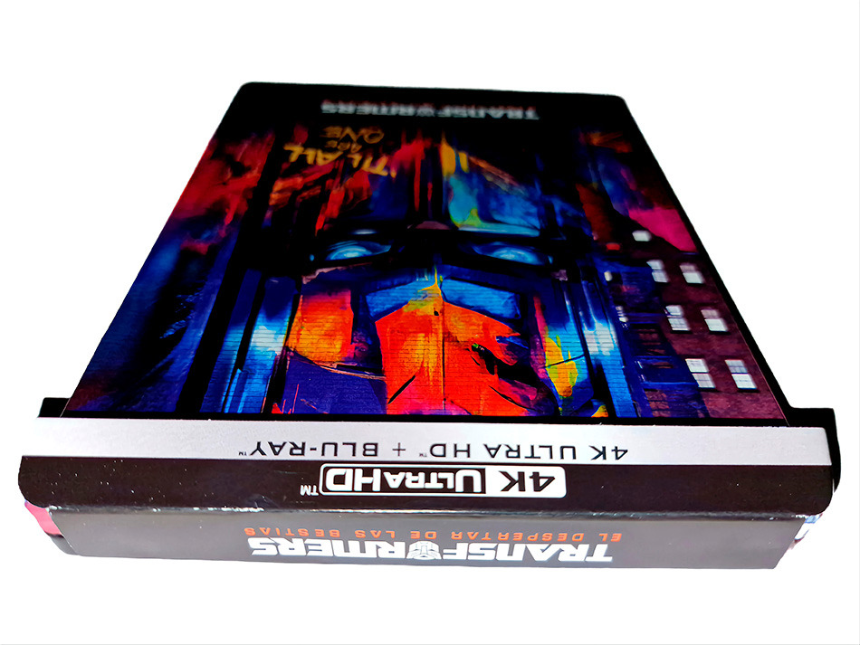 Fotografías del Steelbook de Transformers: El Despertar de las Bestias (grafiti) en UHD 4K y Blu-ray 4