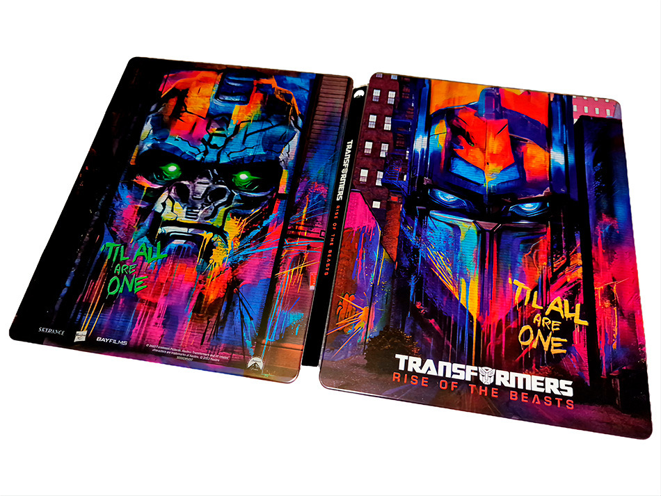 Fotografías del Steelbook de Transformers: El Despertar de las Bestias (grafiti) en UHD 4K y Blu-ray 11