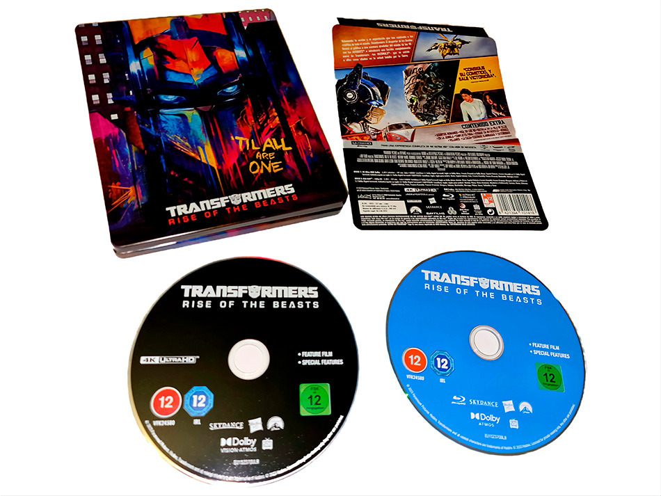 Fotografías del Steelbook de Transformers: El Despertar de las Bestias (grafiti) en UHD 4K y Blu-ray 18