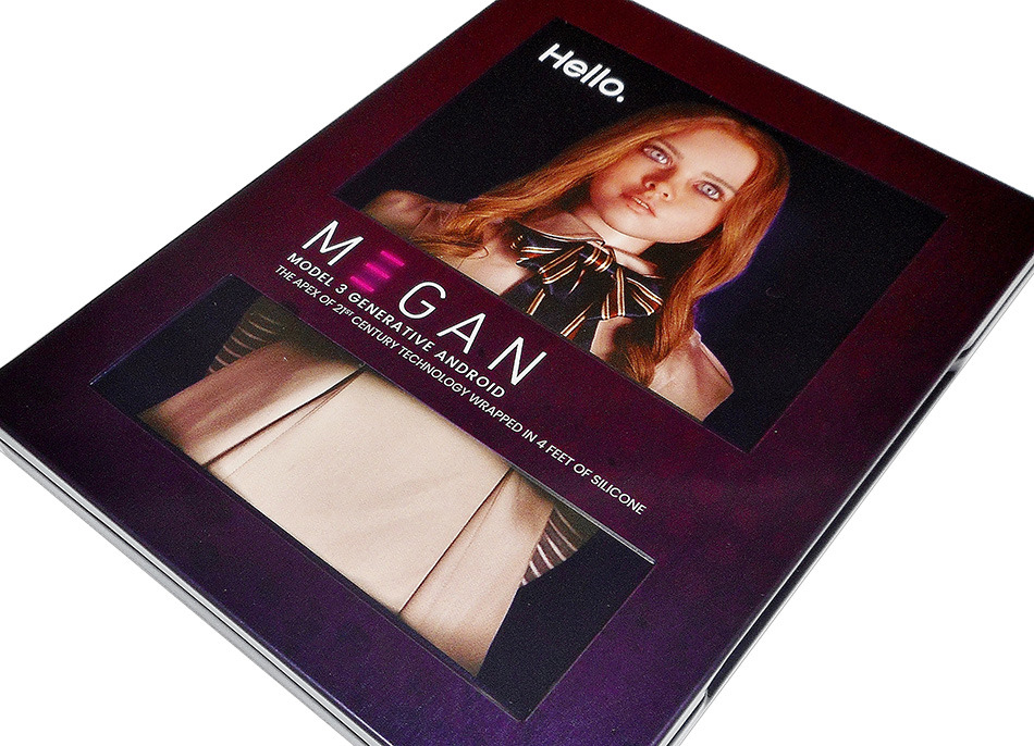 Fotografías del Steelbook de M3GAN en UHD 4K y Blu-ray 10