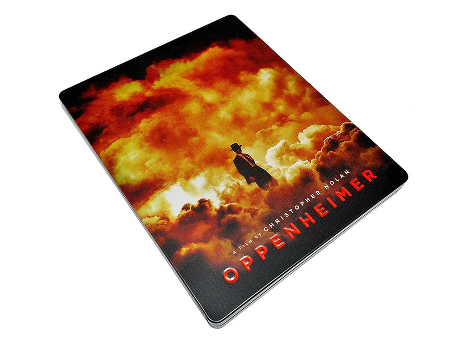 Fotografías del Steelbook de Oppenheimer en UHD 4K y Blu-ray 8