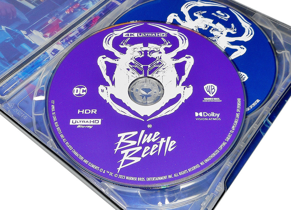 Fotografías del Steelbook de Blue Beetle en UHD 4K y Blu-ray 12