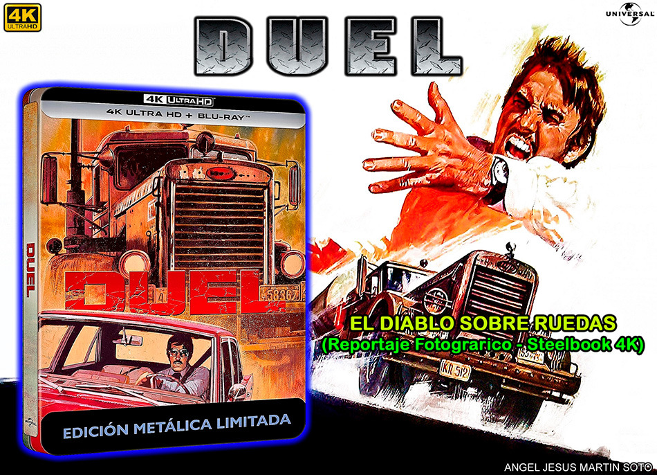 Fotografías del Steelbook de El Diablo sobre Ruedas en UHD 4K y Blu-ray 1