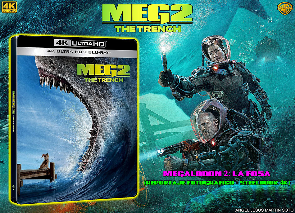 Fotografías del Steelbook de Megalodón 2: La Fosa en UHD 4K y Blu-ray 1