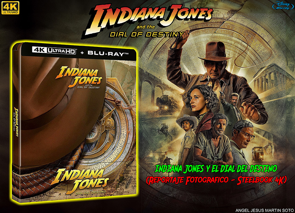 Fotografías del Steelbook de Indiana Jones y el Dial del Destino en UHD 4K y Blu-ray 1