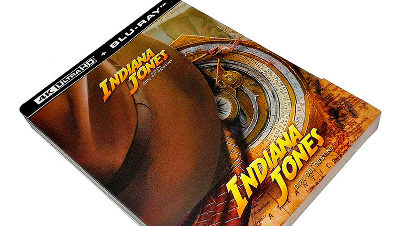 Fotografías del Steelbook de Indiana Jones y el Dial del Destino en UHD 4K y Blu-ray