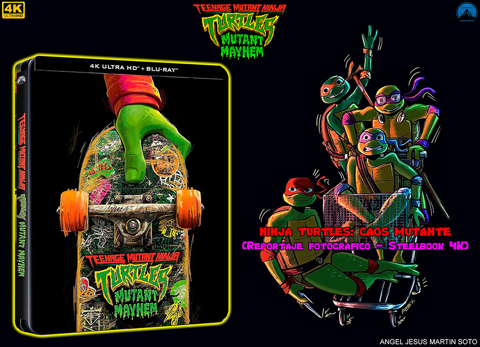 Fotografías del Steelbook de Ninja Turtles: Caos Mutante en UHD 4K y Blu-ray 1