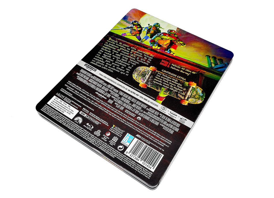 Fotografías del Steelbook de Ninja Turtles: Caos Mutante en UHD 4K y Blu-ray 5