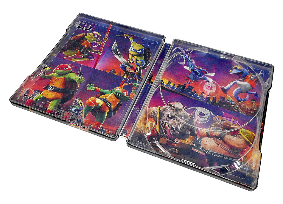 Fotografías del Steelbook de Ninja Turtles: Caos Mutante en UHD 4K y Blu-ray 16
