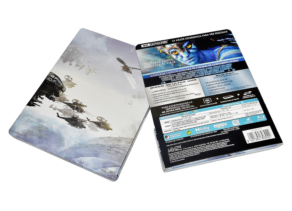 Fotografías del Steelbook de Avatar en UHD 4K y Blu-ray 5