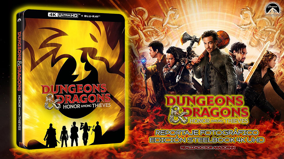 Fotografías del Steelbook de Dungeons & Dragons: Honor entre Ladrones en UHD 4K y Blu-ray (Italia) 1