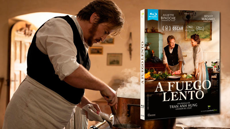 A Fuego Lento en Blu-ray con funda y postales con recetas