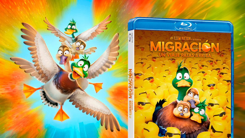 La película de animación Migración. Un Viaje Patas Arriba en Blu-ray