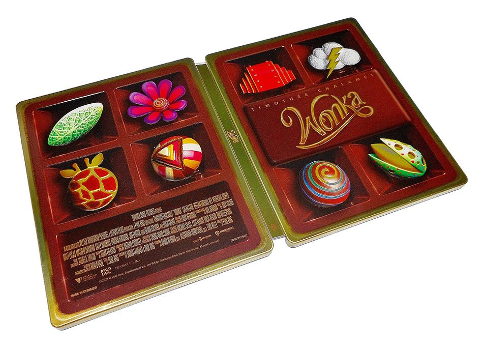 Fotografías del Steelbook de Wonka en UHD 4K y Blu-ray 11