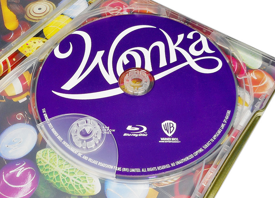 Fotografías del Steelbook de Wonka en UHD 4K y Blu-ray 12