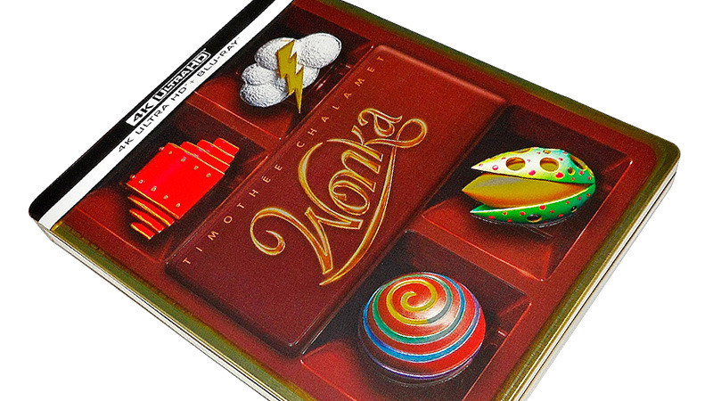 Fotografías del Steelbook de Wonka en UHD 4K y Blu-ray