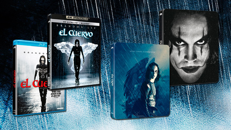 Dos Steelbook y ediciones sencillas para El Cuervo en UHD 4K y Blu-ray