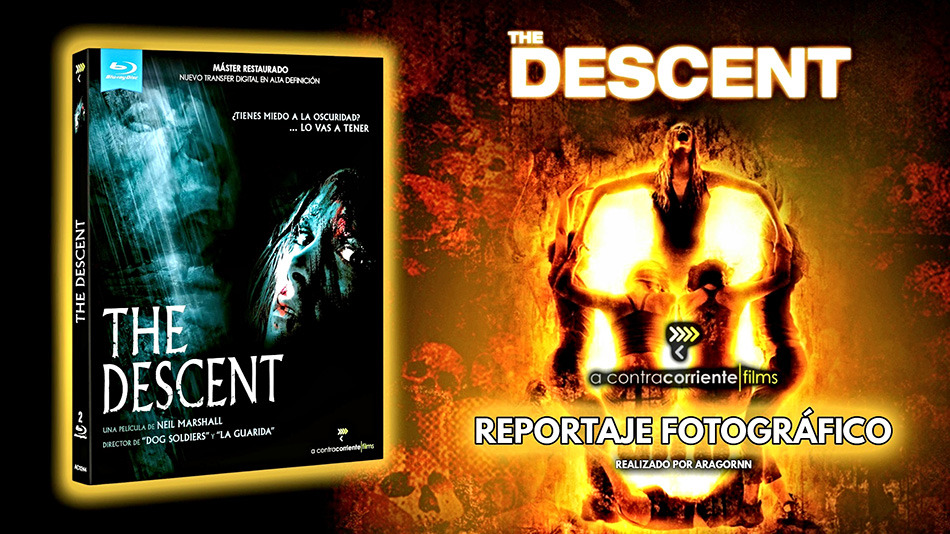 Fotografías de la edición con funda y dos discos de The Descent Blu-ray 1