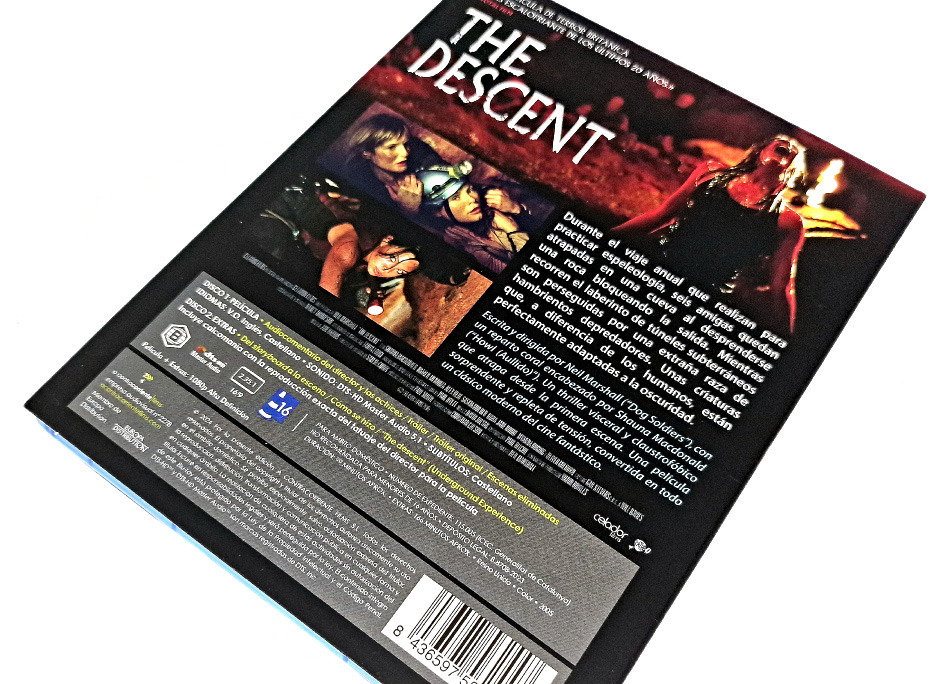 Fotografías de la edición con funda y dos discos de The Descent Blu-ray 7