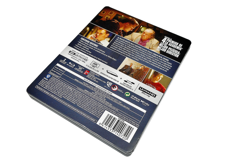 Fotografías del Steelbook de Infiltrados en UHD 4K y Blu-ray 5