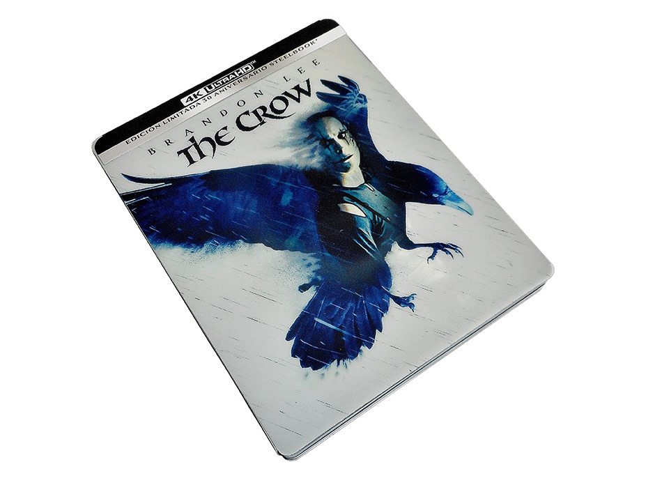 Fotografías del Steelbook azul de El Cuervo en UHD 4K y Blu-ray 2