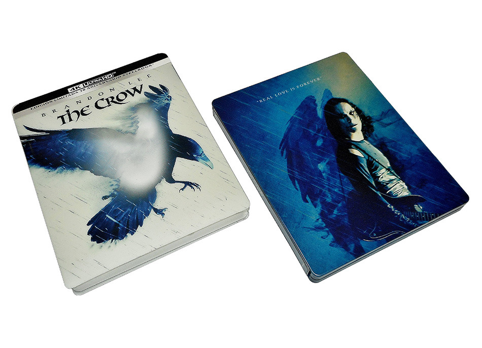 Fotografías del Steelbook azul de El Cuervo en UHD 4K y Blu-ray 6