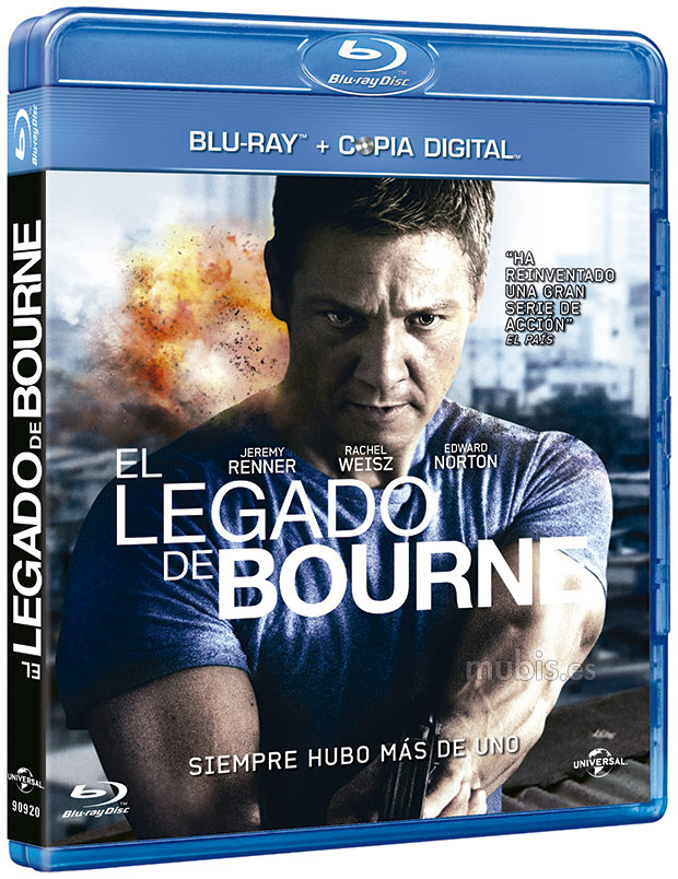 Carátula del Blu-ray de El Legado de Bourne