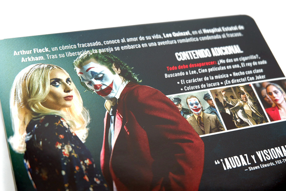 Fotografías del Steelbook de Joker: Folie à Deux en UHD 4K y Blu-ray 3