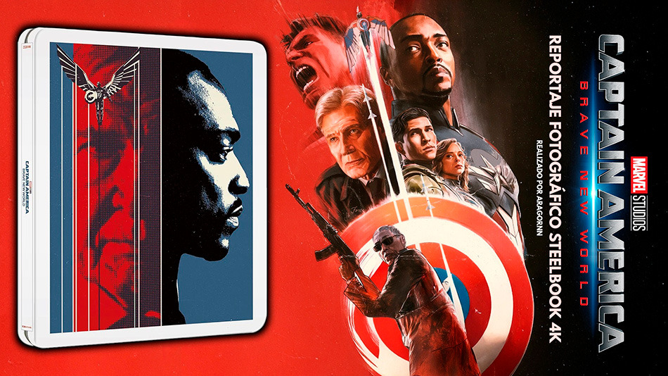 Fotografías del Steelbook de Capitán América: Brave New World en UHD 4K y Blu-ray 1