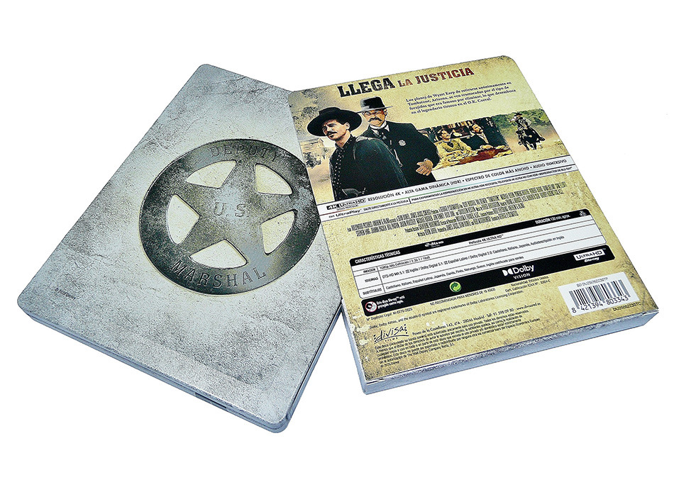 Fotografías del Steelbook de Tombstone en UHD 4K y Blu-ray 6
