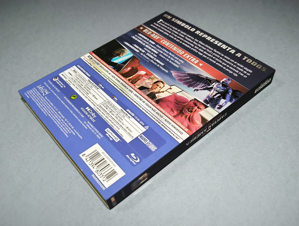 Fotografías de la edición con funda de Capitán América: Brave New World en UHD 4K y Blu-ray 2