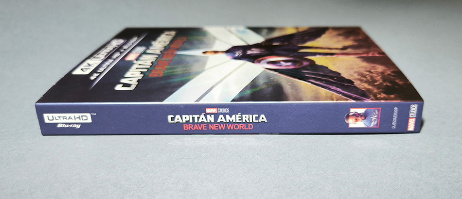 Fotografías de la edición con funda de Capitán América: Brave New World en UHD 4K y Blu-ray 4