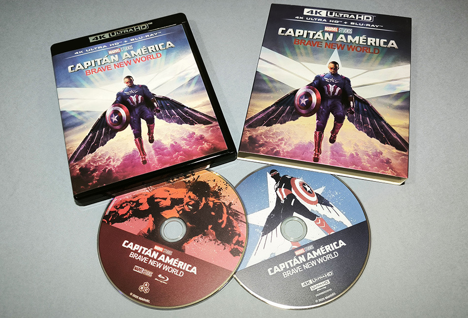Fotografías de la edición con funda de Capitán América: Brave New World en UHD 4K y Blu-ray 9